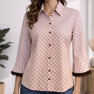 Anthropology Odille cotton woven blouse
